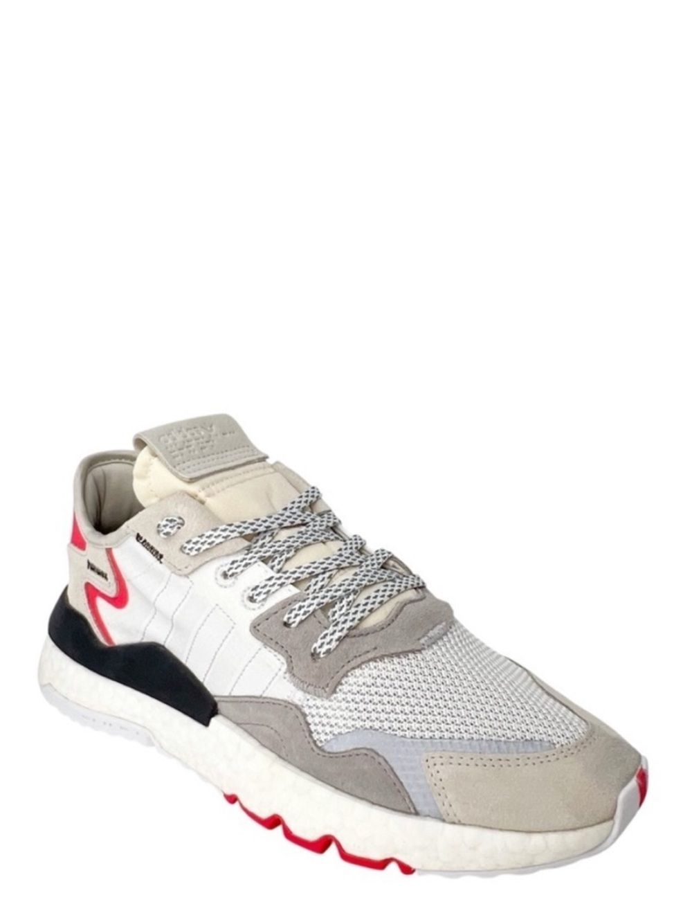 Adidas Nite Jogger Sneaker Men’s Size 8 White / Shock Red F34123